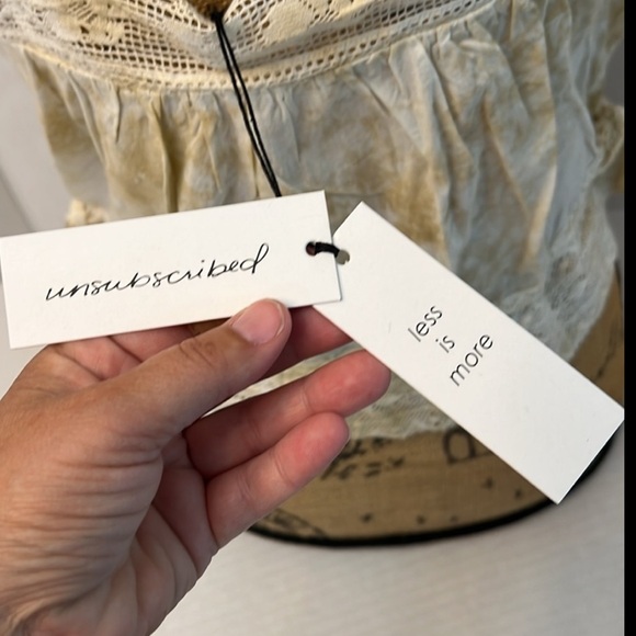 UNSUBSCRIBED COTTON TIE DYE BOHO BEACHY CROCHET TOP SIZE 8 - Picture 11 of 14